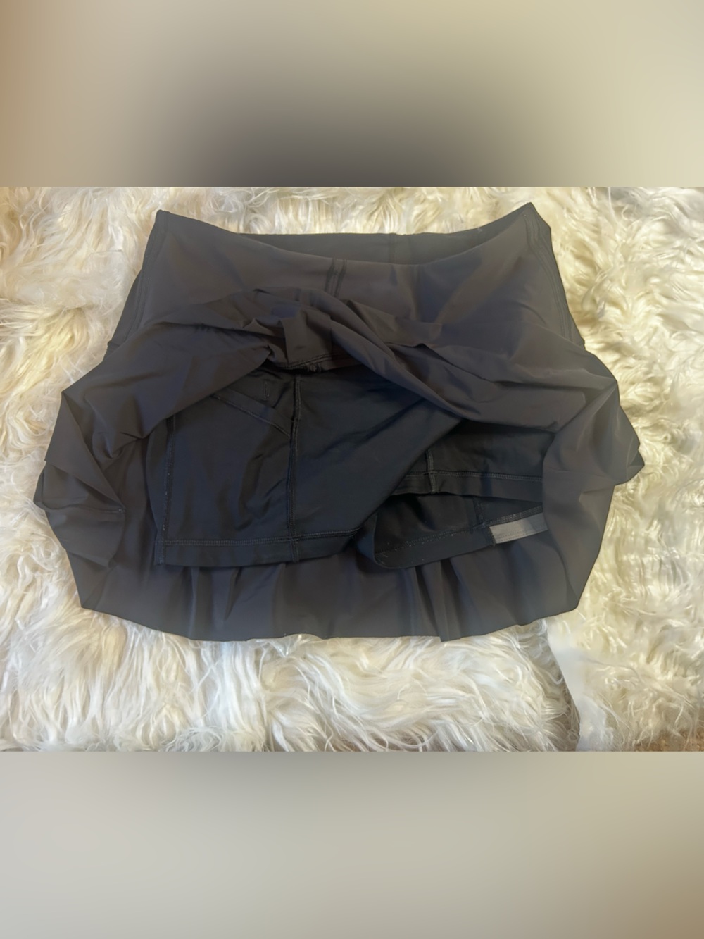 Lululemon Black Athletic Skort with Built-In Shorts - Picture 3 of 6